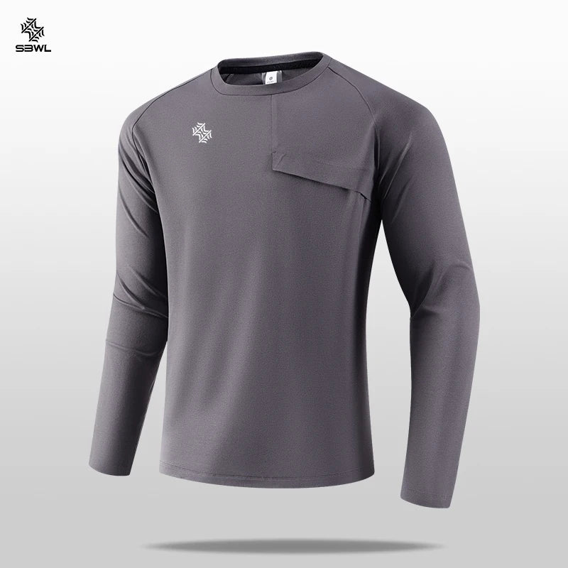 SENBWLCN Men Quick Dry Running Shirt Fitness Gym Outdoor