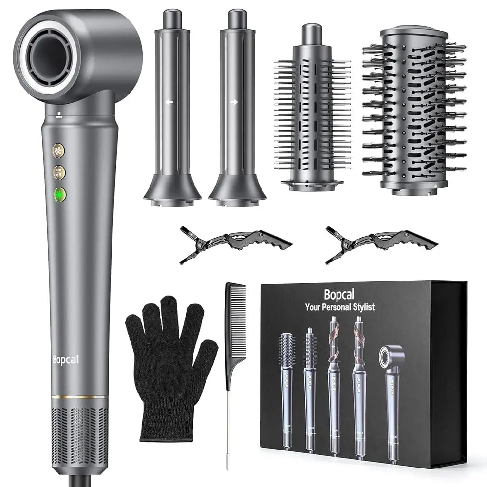 BOPCAL 5 in 1 HairStyler Travel Case 1200W DryerSystem