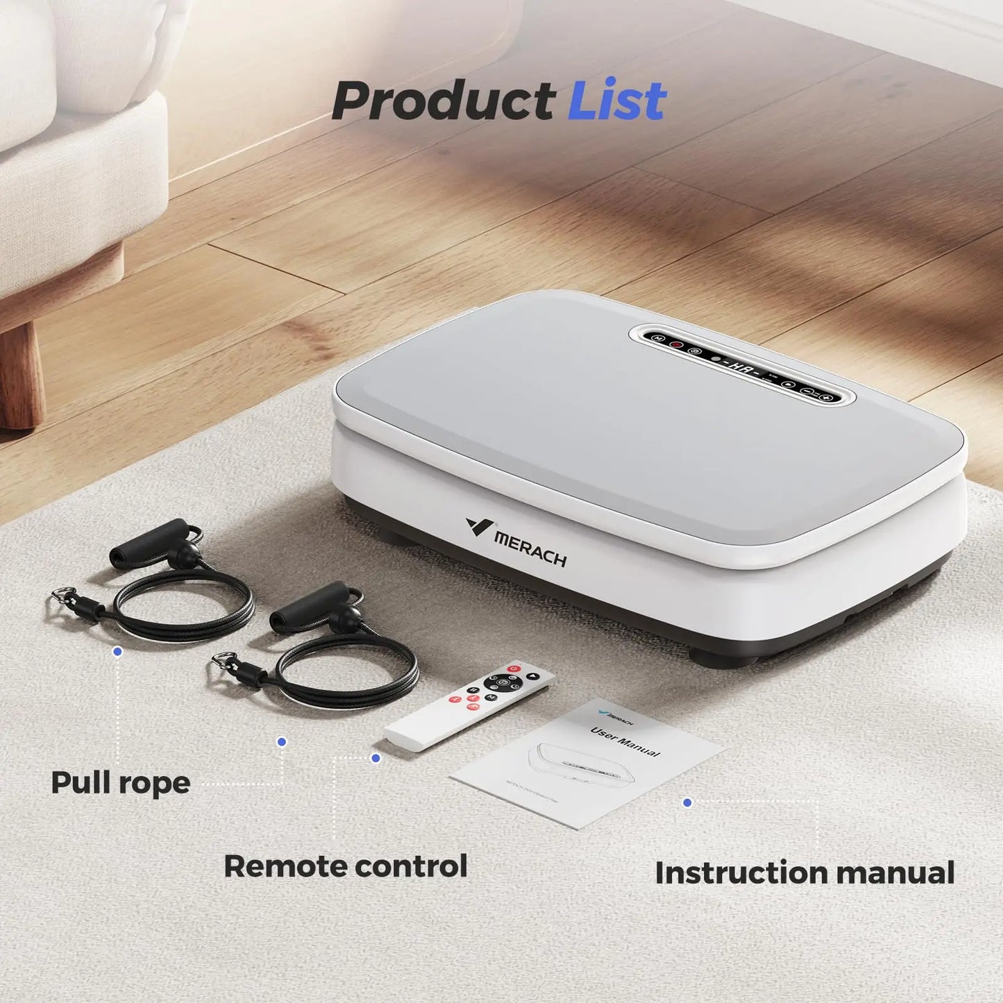 Merach Vibration Plate Exercise Machine With Remote Control