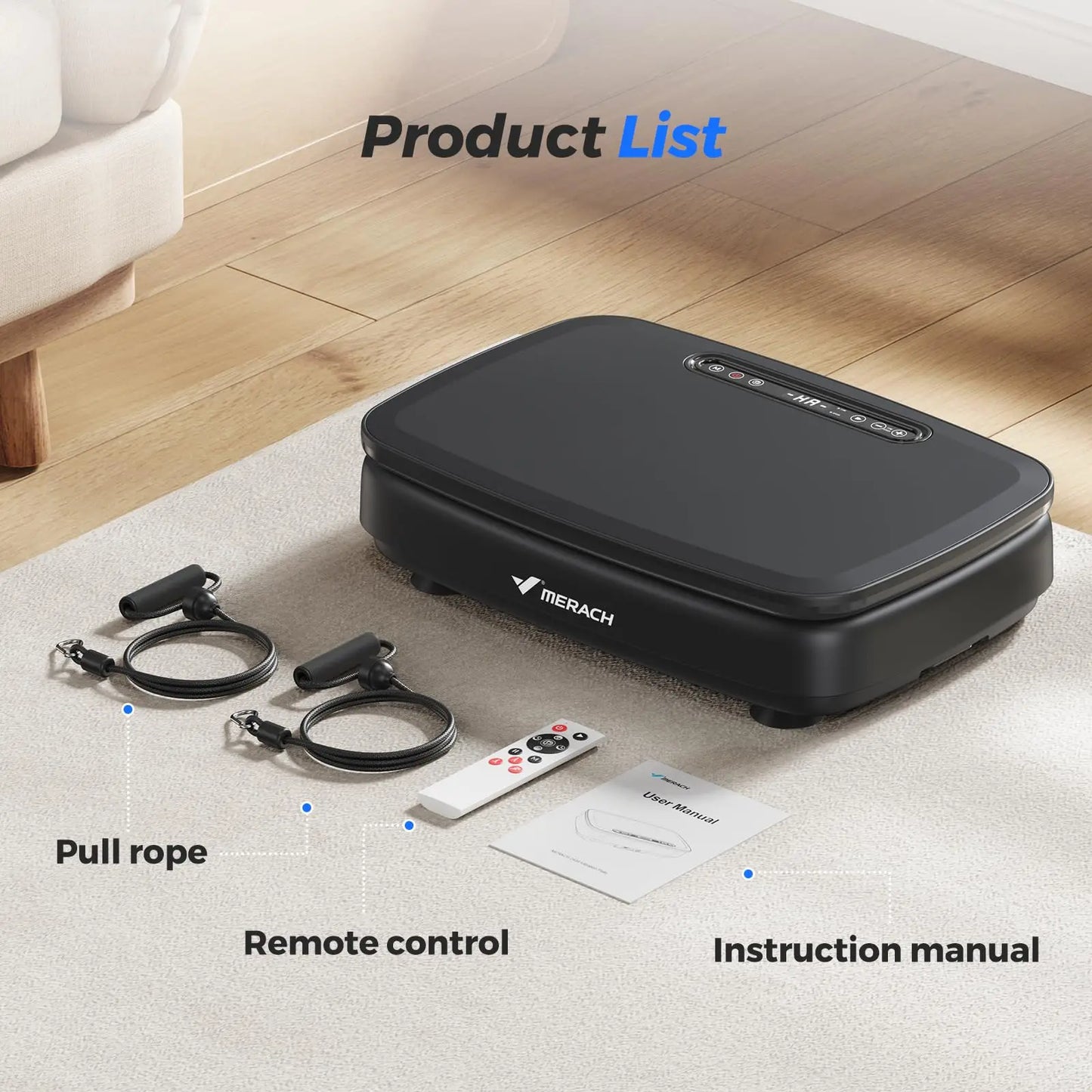 Merach Vibration Plate Exercise Machine With Remote Control