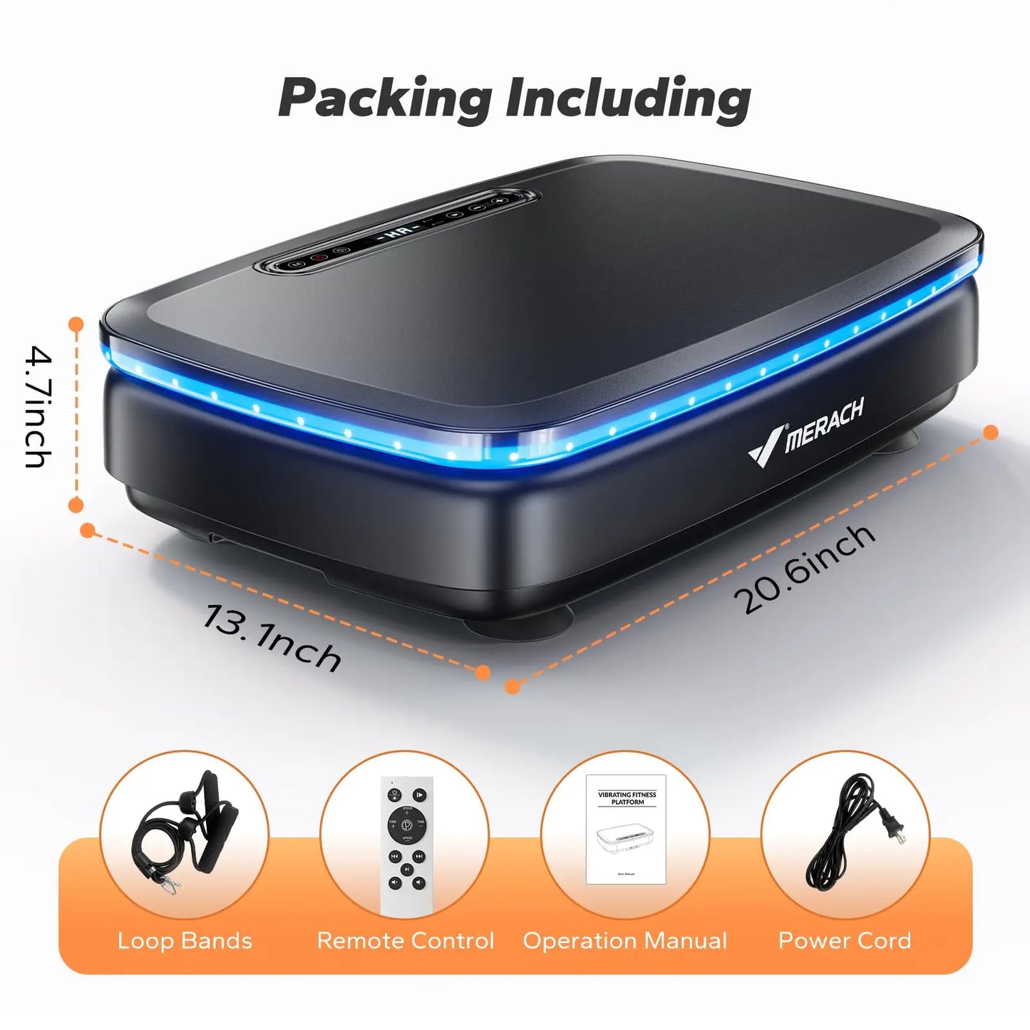 Merach Vibration Plate Exercise Machine With Remote Control