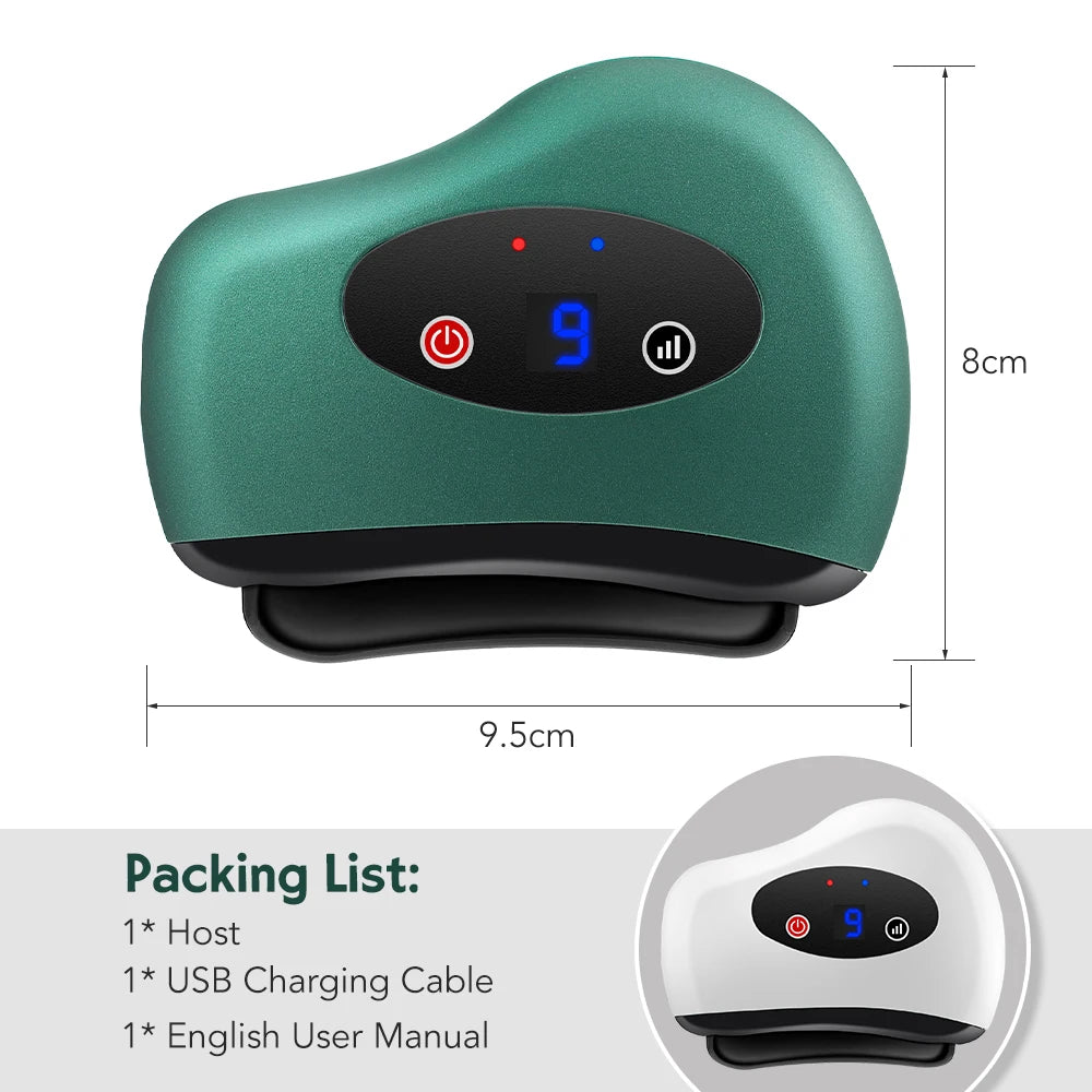 Electric Gua Sha Board Massage With Vibration Hot Compress