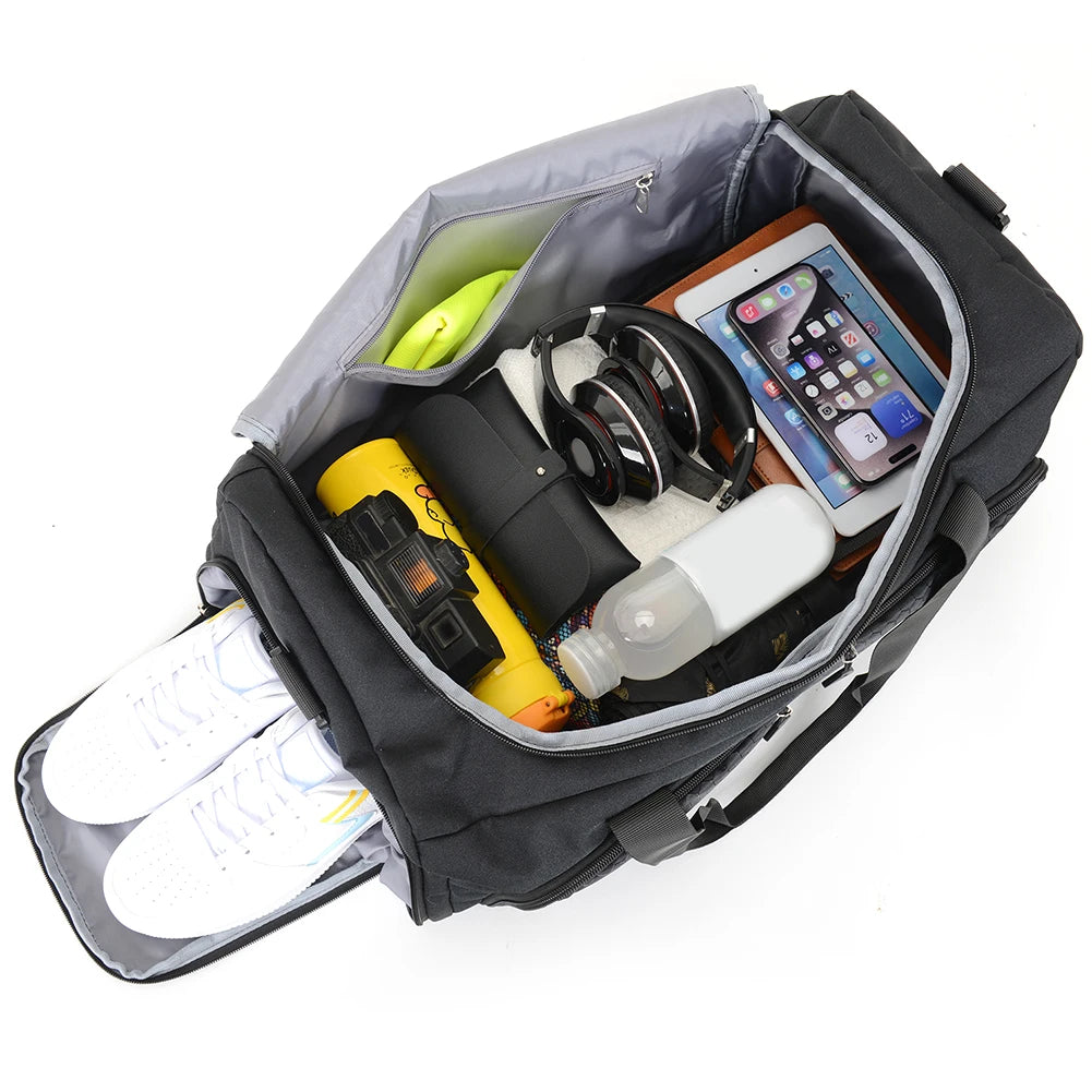 Large Gym Bag Fitness Wet Dry Training Men Women Yoga For Shoes Travel Shoulder Handbags Multifunction Work Out Swimming Bag