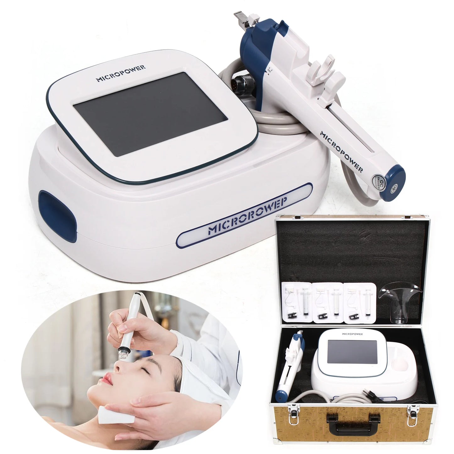 60W RF Beauty Machine For Face LCD Facial Lifting Antiaging