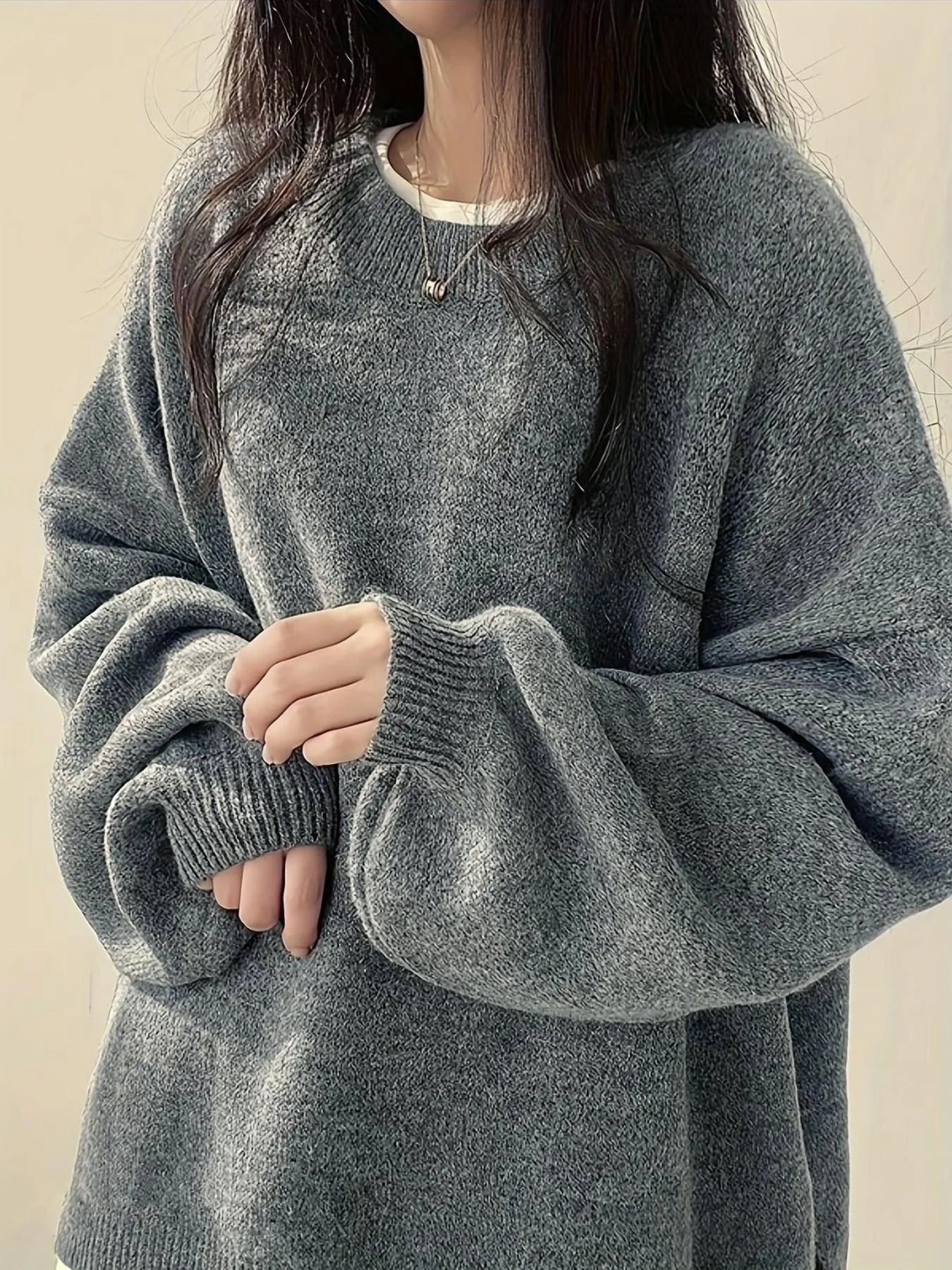 Plus Size Women's Sweater Pullover Loose Fitting Knitwear For Fall
