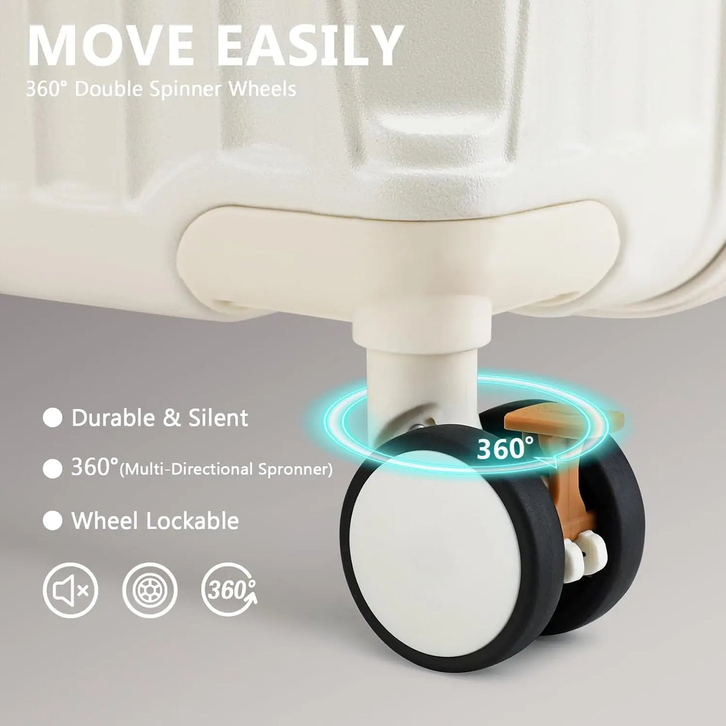 Joyway Expandable Premium Ultra Lightweight Spinner Luggage Cupholder Lock System