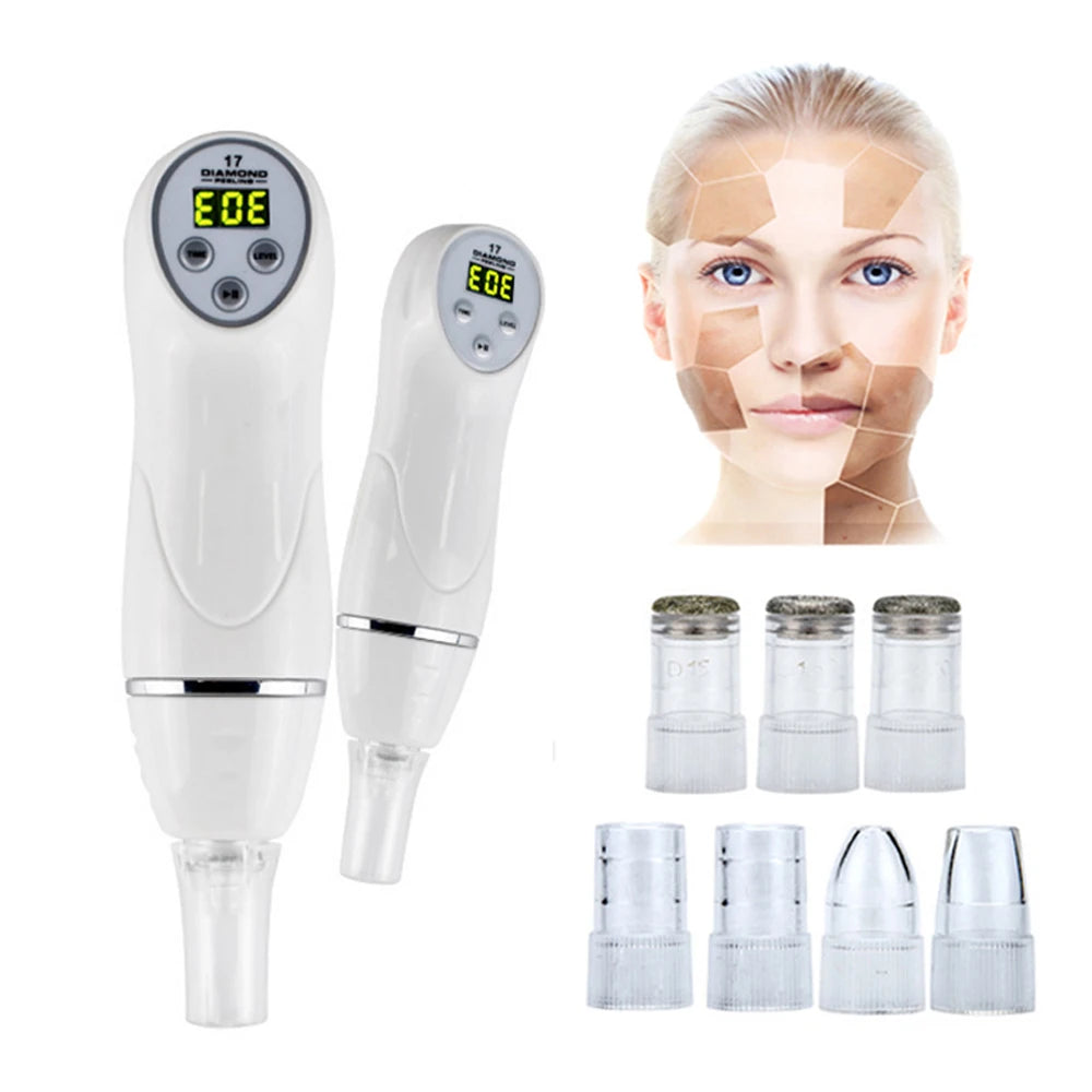 Diamond Dermabrasion Blackhead Removal Machine Vacuum Face Suction Skin Clean Facial Massage Peeling Acne Pore Beauty Device