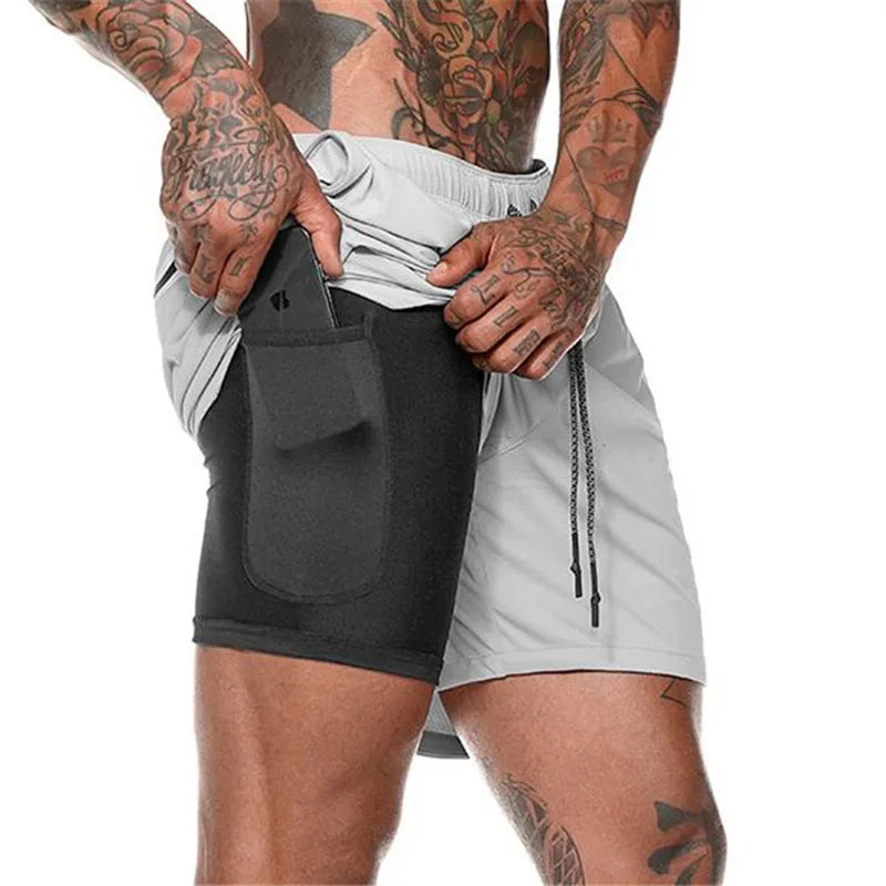 Chyxingye Camouflage 2-In-1 Running Shorts Quick Dry