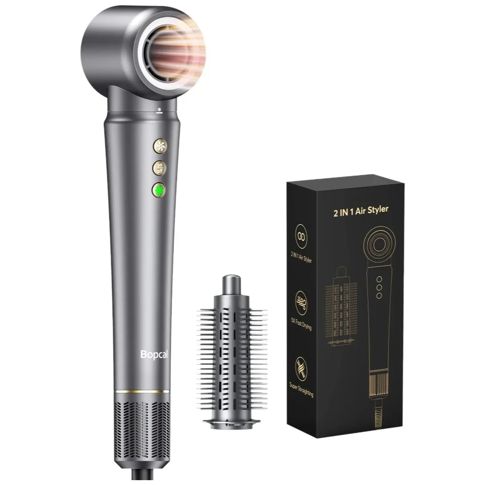 BOPCAL 5 in 1 HairStyler Travel Case 1200W DryerSystem