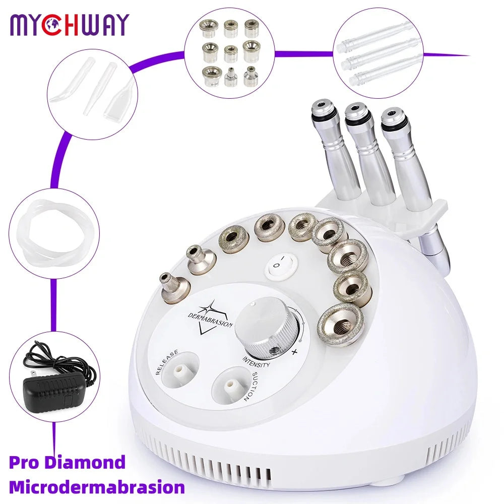 Professional Diamond Microdermabrasion Machine For Facial Peeling Skin Care Blackhead Removel Water Spray Exfoliation Machine 07