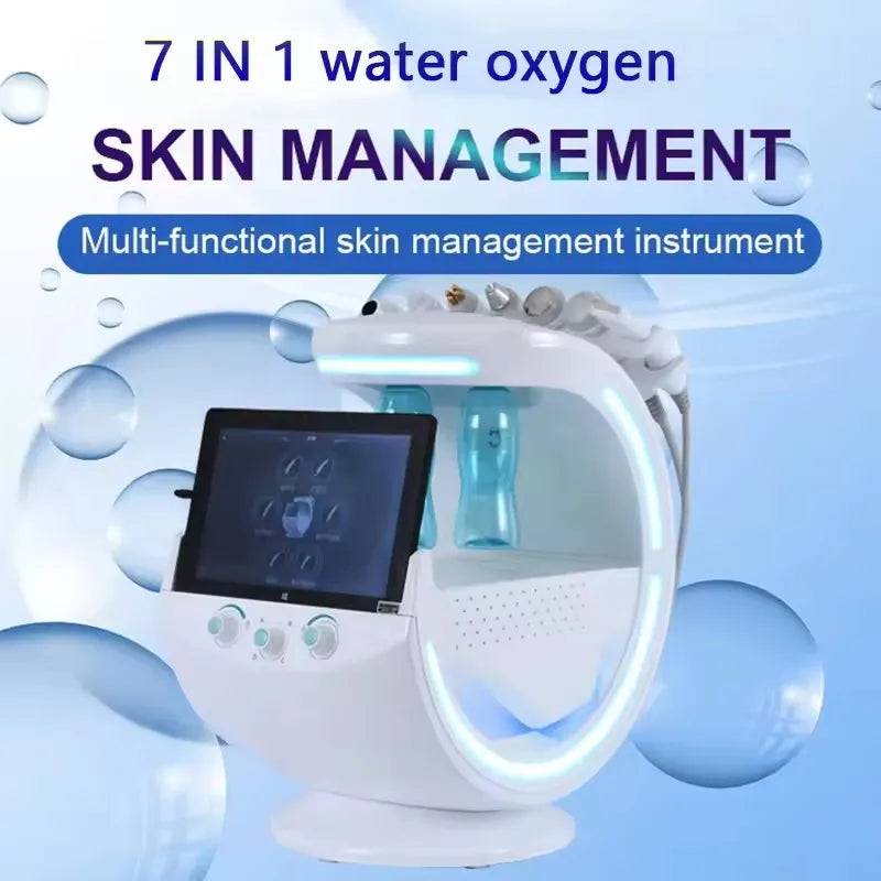7 in 1  Facial machine Professional Ultrasonic Skin Rejuvenation Dermabrasion Hyperbaric  Facial Machine Deep