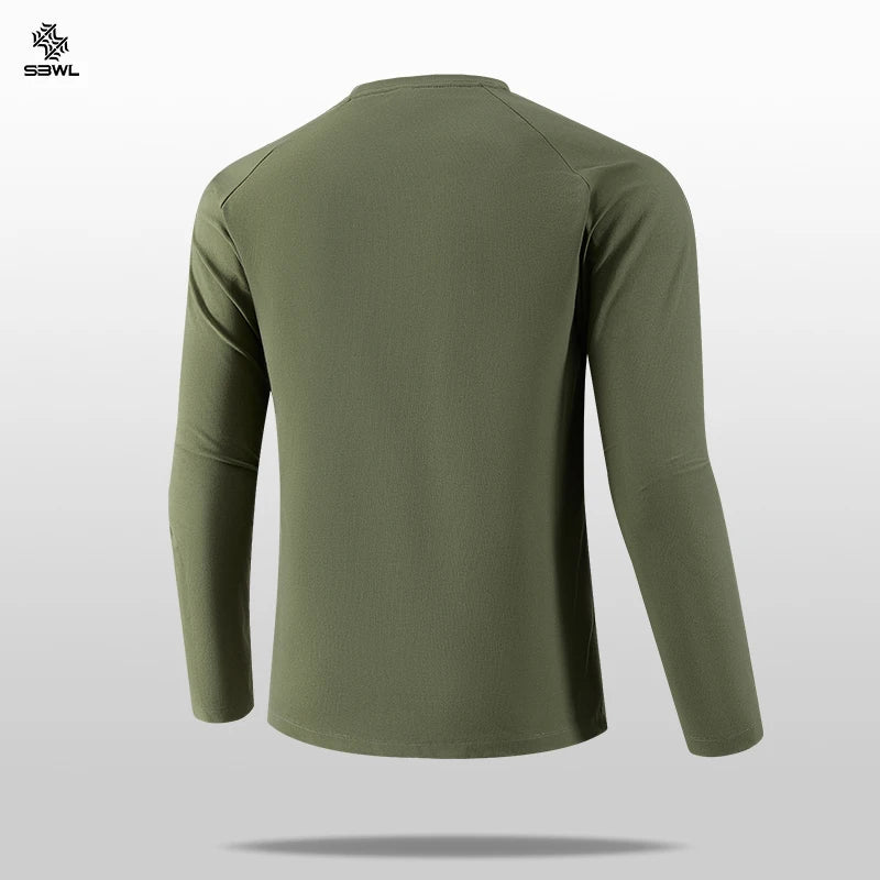 SENBWLCN Men Quick Dry Running Shirt Fitness Gym Outdoor