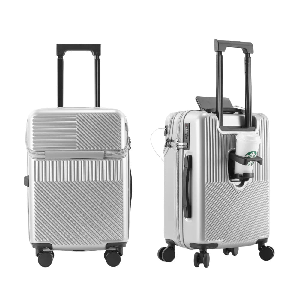 Versatile Spinner Carry On Luggage With Combination Lock For Travel