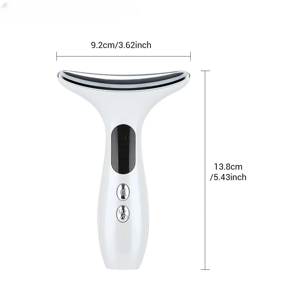 BXAE LED Face Massager Device Three Mode USB Rechargeable Portable