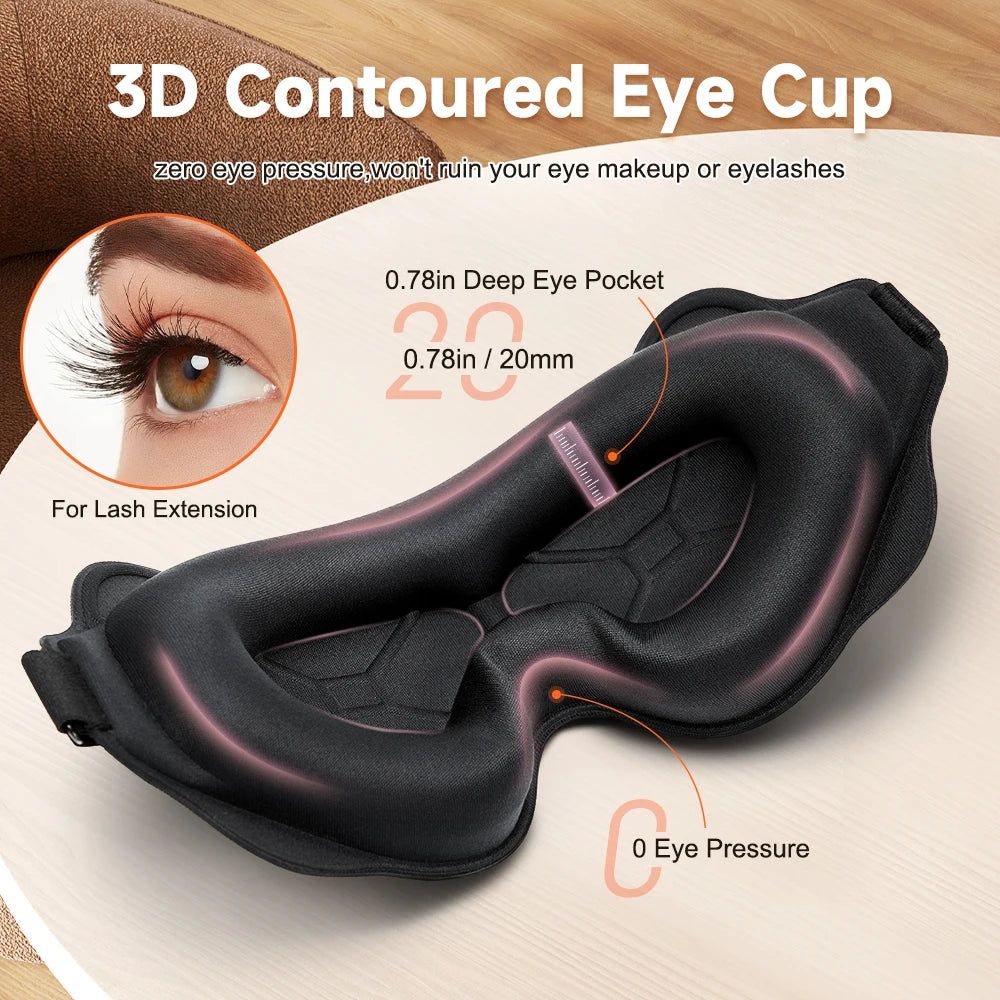 3D Travel Sleeping Mask Eyepatch Blindfold For Sleep