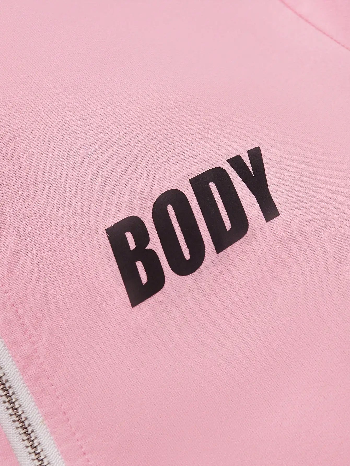 Women's Pink Zipper Hoodie and Jogger Sportswear Set