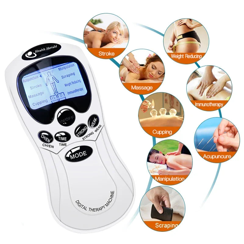 Electronic Tens Machine Physiotherapy Muscle Stimulator For Pain Relief