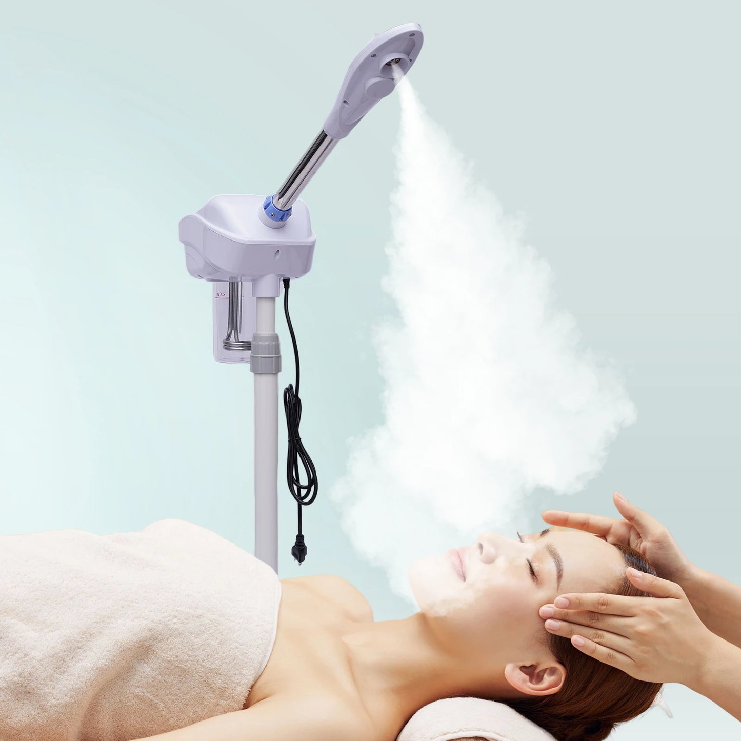 Professional Facial Steamer With Hot Mist Rotating Nozzle