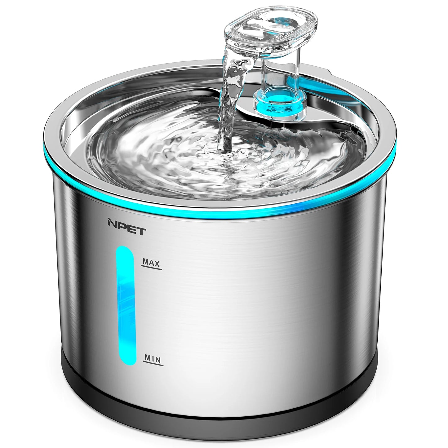 Stainless Steel Cat Water Fountain Dishwasher Safe Cleaning