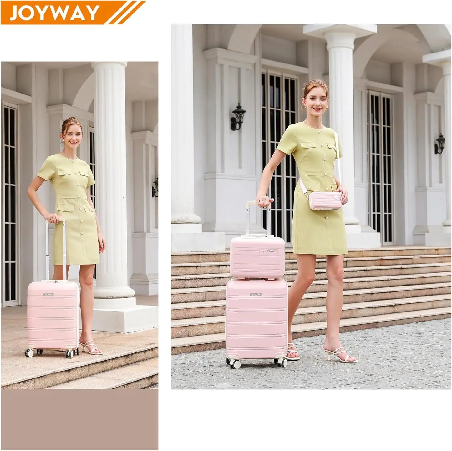 Joyway Travel Luggage Sets Stylish Carry On And Checked Suitcases