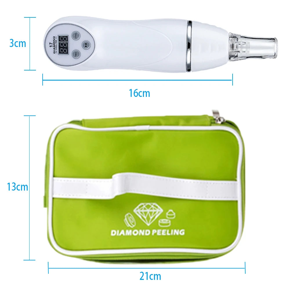 Diamond Dermabrasion Blackhead Removal Machine Vacuum Face Suction Skin Clean Facial Massage Peeling Acne Pore Beauty Device
