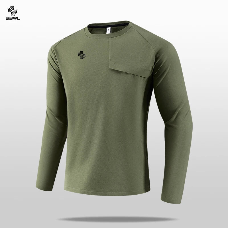 SENBWLCN Men Quick Dry Running Shirt Fitness Gym Outdoor