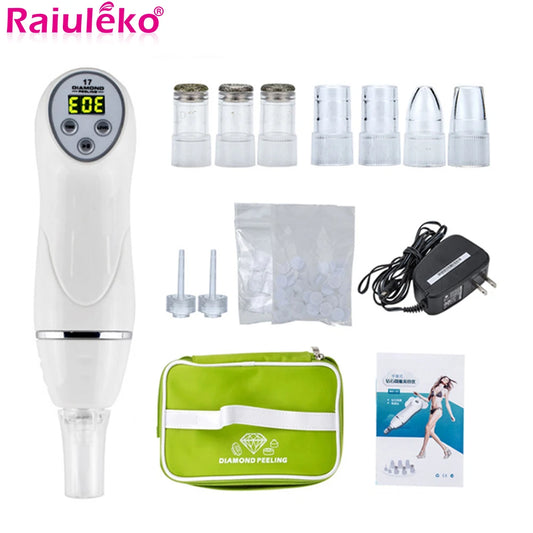 Diamond Dermabrasion Blackhead Removal Machine Vacuum Face Suction Skin Clean Facial Massage Peeling Acne Pore Beauty Device
