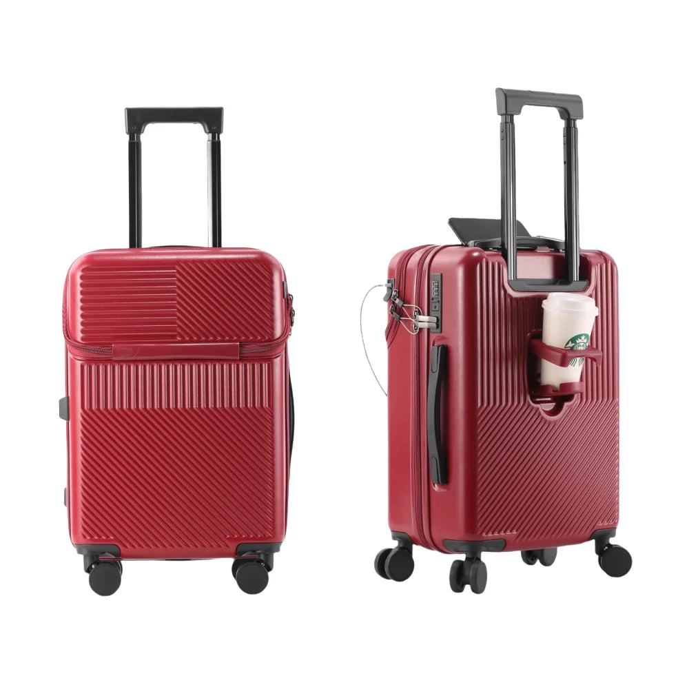 Versatile Spinner Carry On Luggage With Combination Lock For Travel