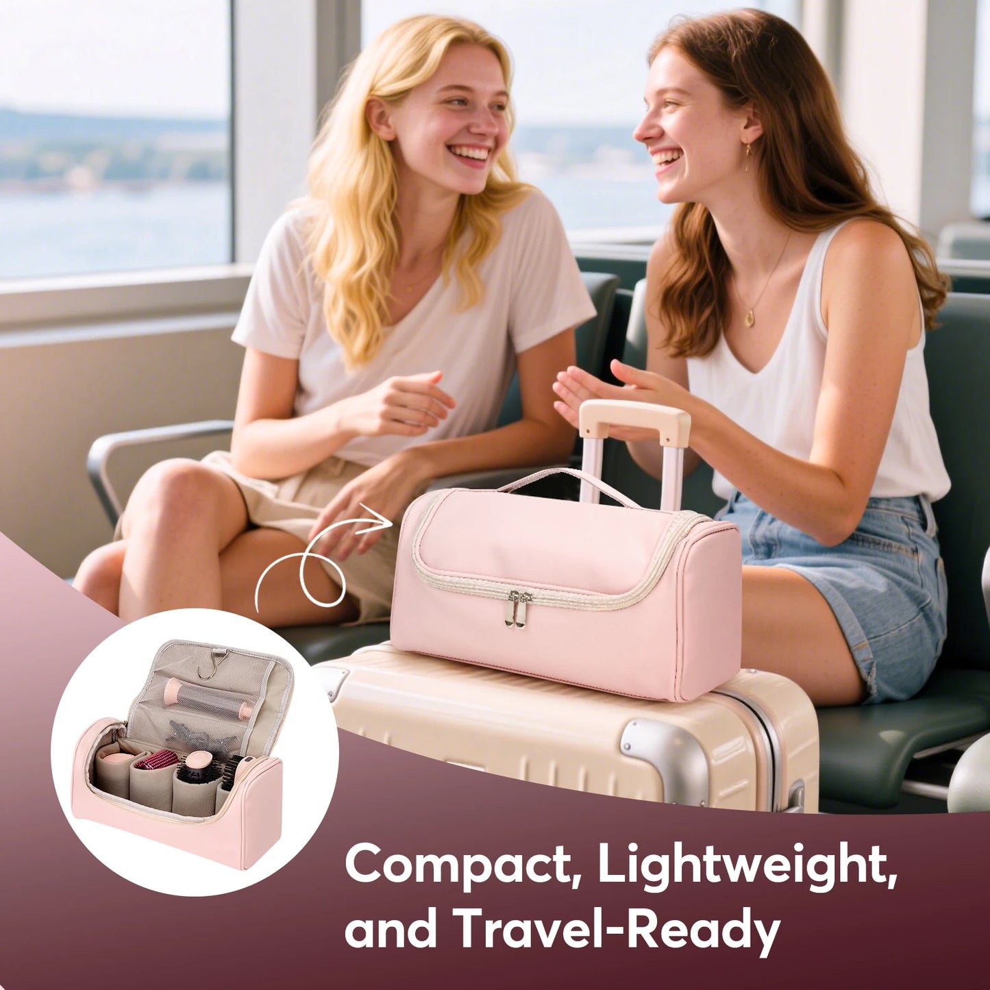 BOPCAL 5 in 1 HairStyler Travel Case 1200W DryerSystem