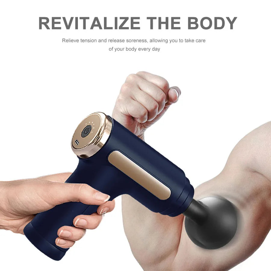 Electric Massage Gun Deep Tissue Therapy 8 Heads Recovery
