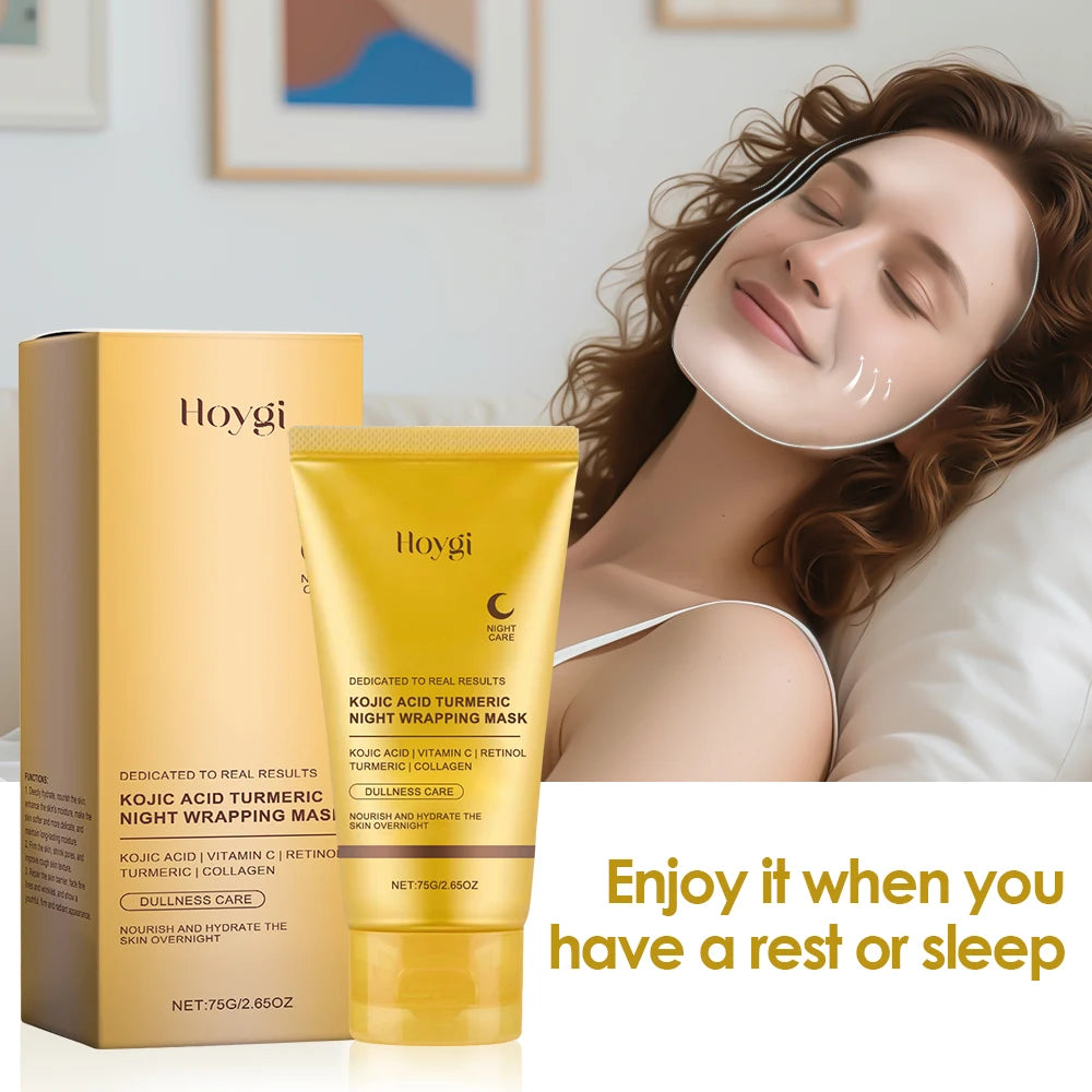 Kojic Acid Turmeric Nightly Peel Off Mask For Glowing Skin