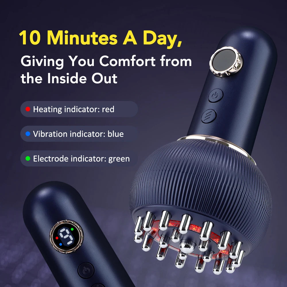 Hailicare Meridian Gua Sha Body Massager With Microcurrent Red Light
