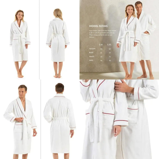 Craft of Weaving Luxury Turkish Cotton Bathrobes Unisex Spa Wear