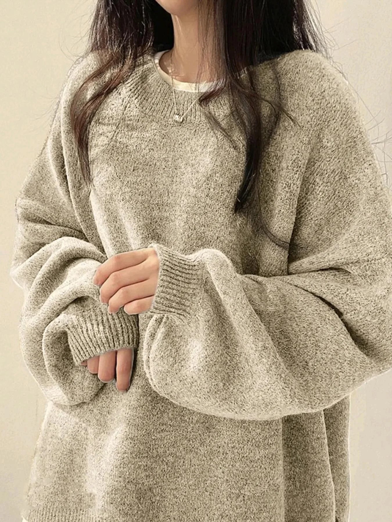 Plus Size Women's Sweater Pullover Loose Fitting Knitwear For Fall