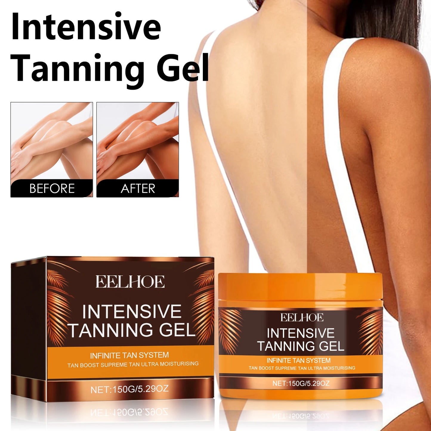 Eelhoe Pro Tanning Gel Lightweight Water Based Booster