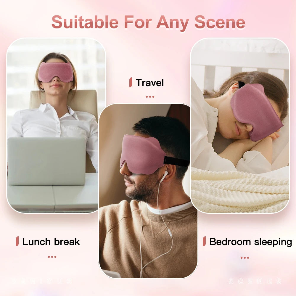 3D Travel Sleeping Mask Eyepatch Blindfold For Sleep