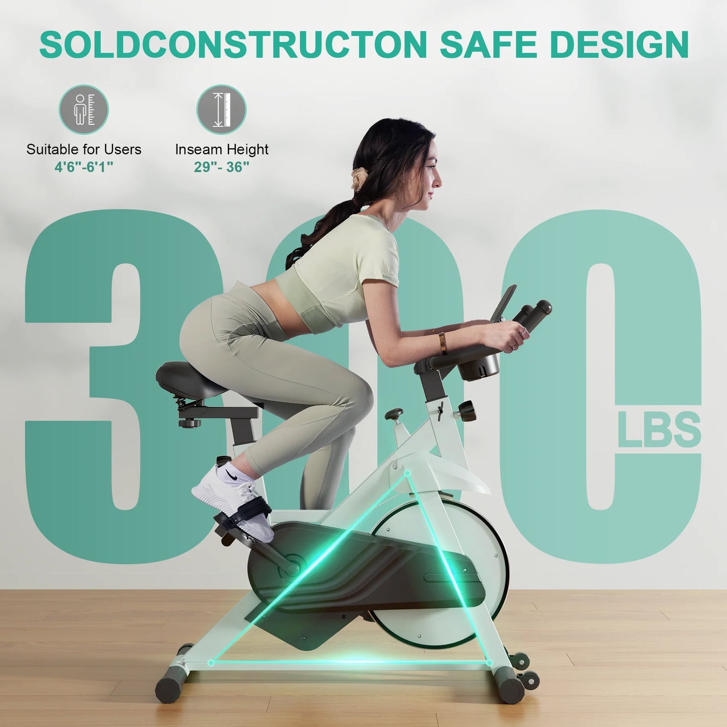 Superun Magnetic Resistance Exercise Bike For Home Fitness