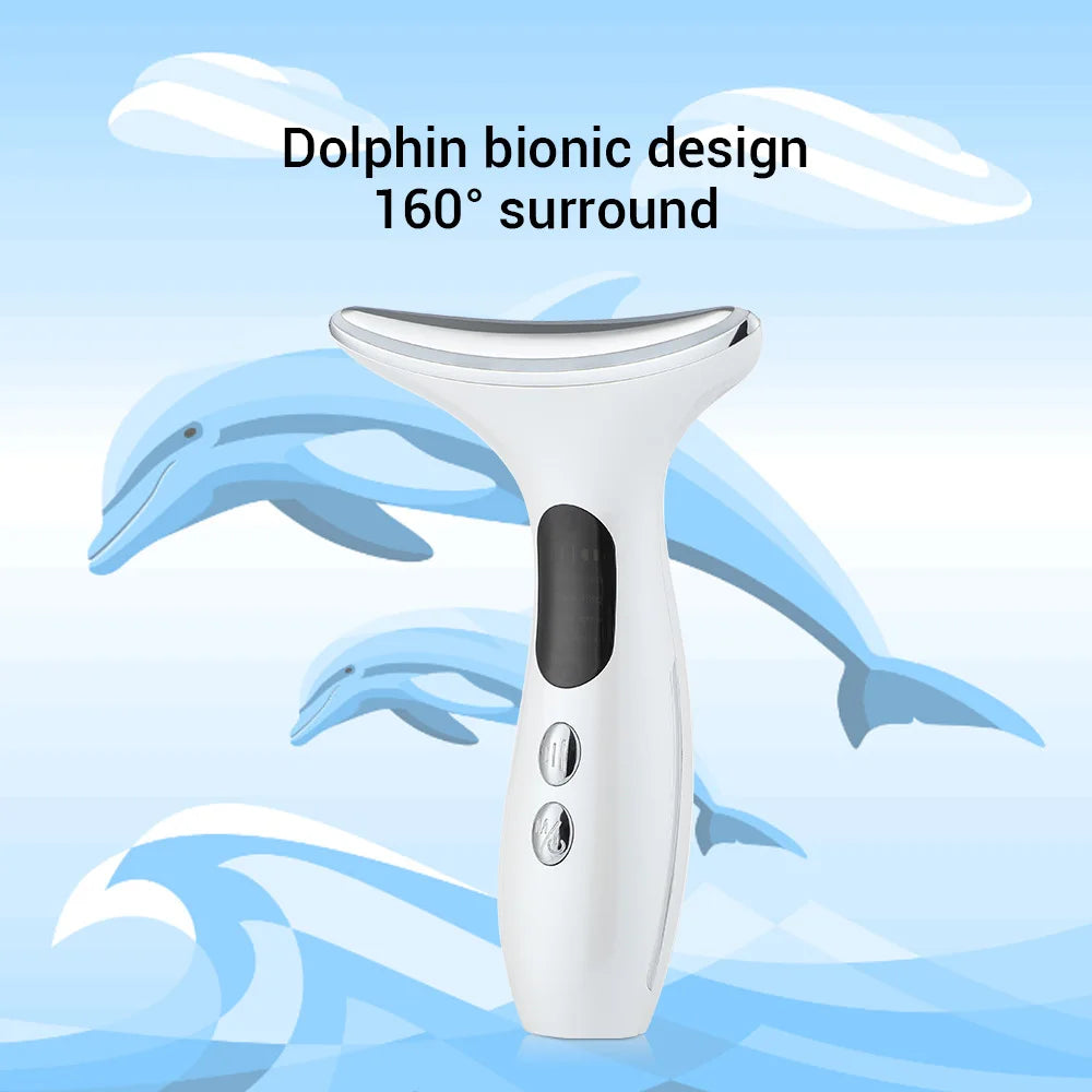 BXAE LED Face Massager Device Three Mode USB Rechargeable Portable