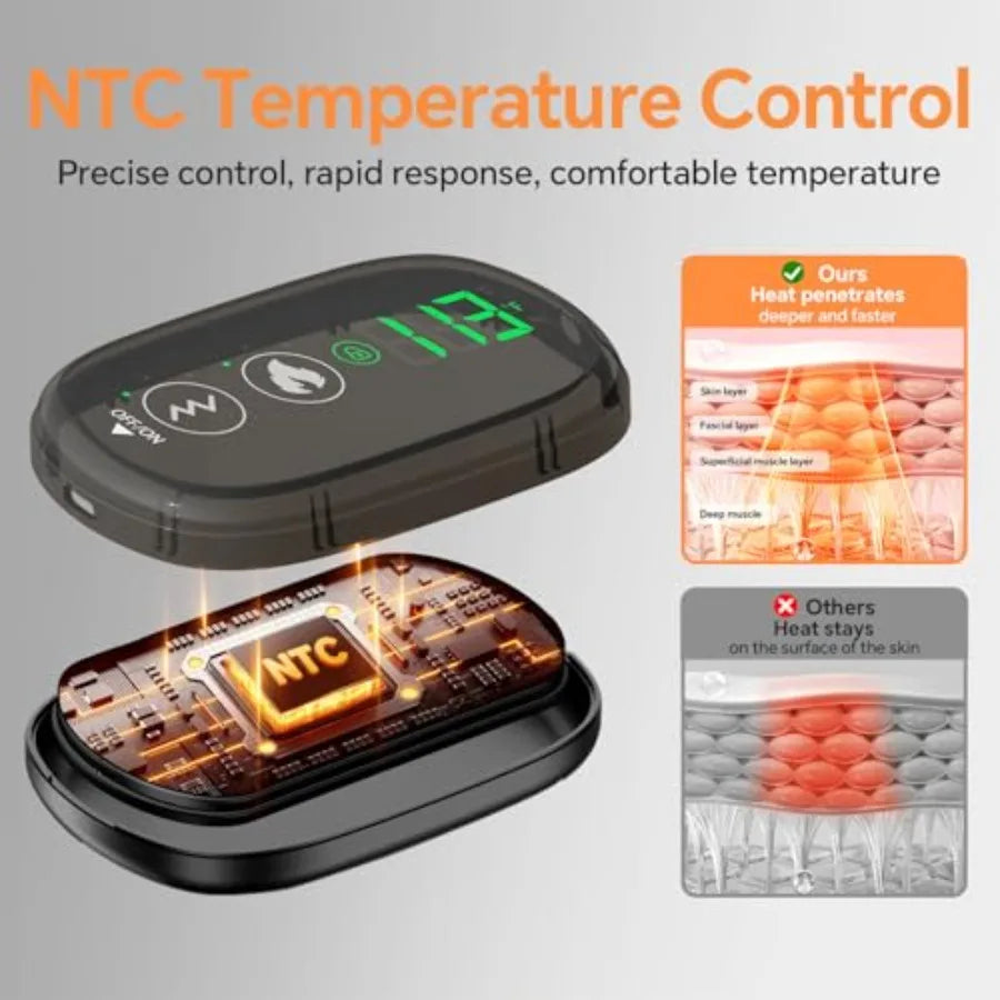 High Concerned Cordless Heating Pad for Back Massage with Vibration