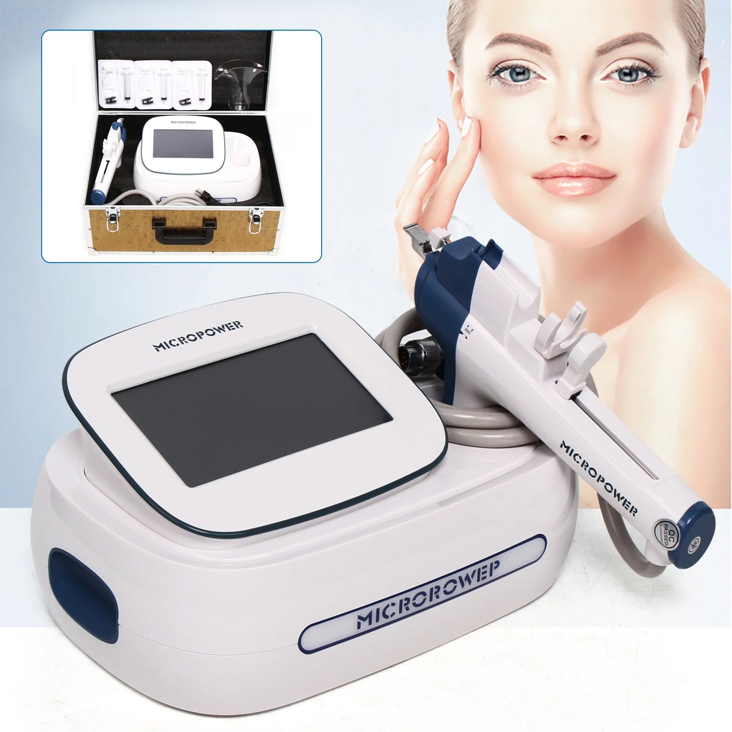 60W RF Beauty Machine For Face LCD Facial Lifting Antiaging