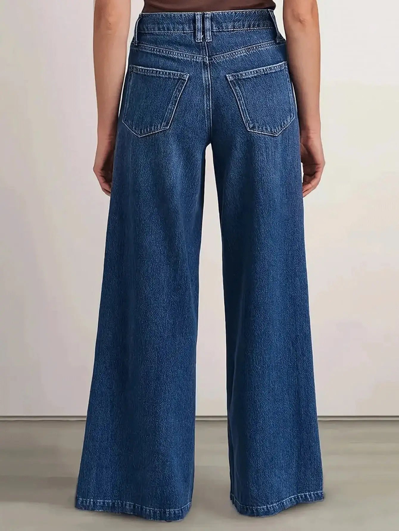 Effortless Women Wide Leg Denim Jeans Everyday Comfort