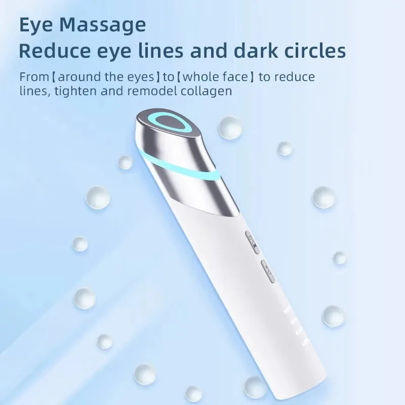 2025 EMS Microcurrent Wireless Eye Lifting Anti Wrinkles Pen Eye Bags Dark Anti-Puffiness Device for Eye Massage Tools
