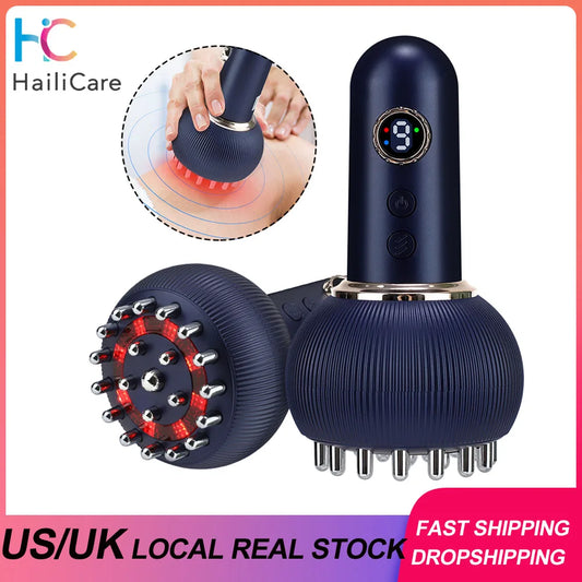Hailicare Meridian Gua Sha Body Massager With Microcurrent Red Light