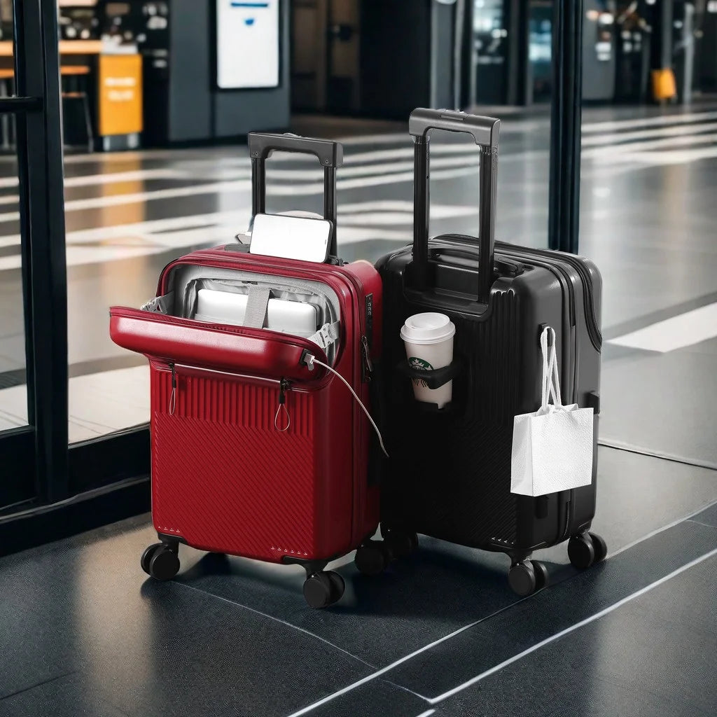Versatile Spinner Carry On Luggage With Combination Lock For Travel