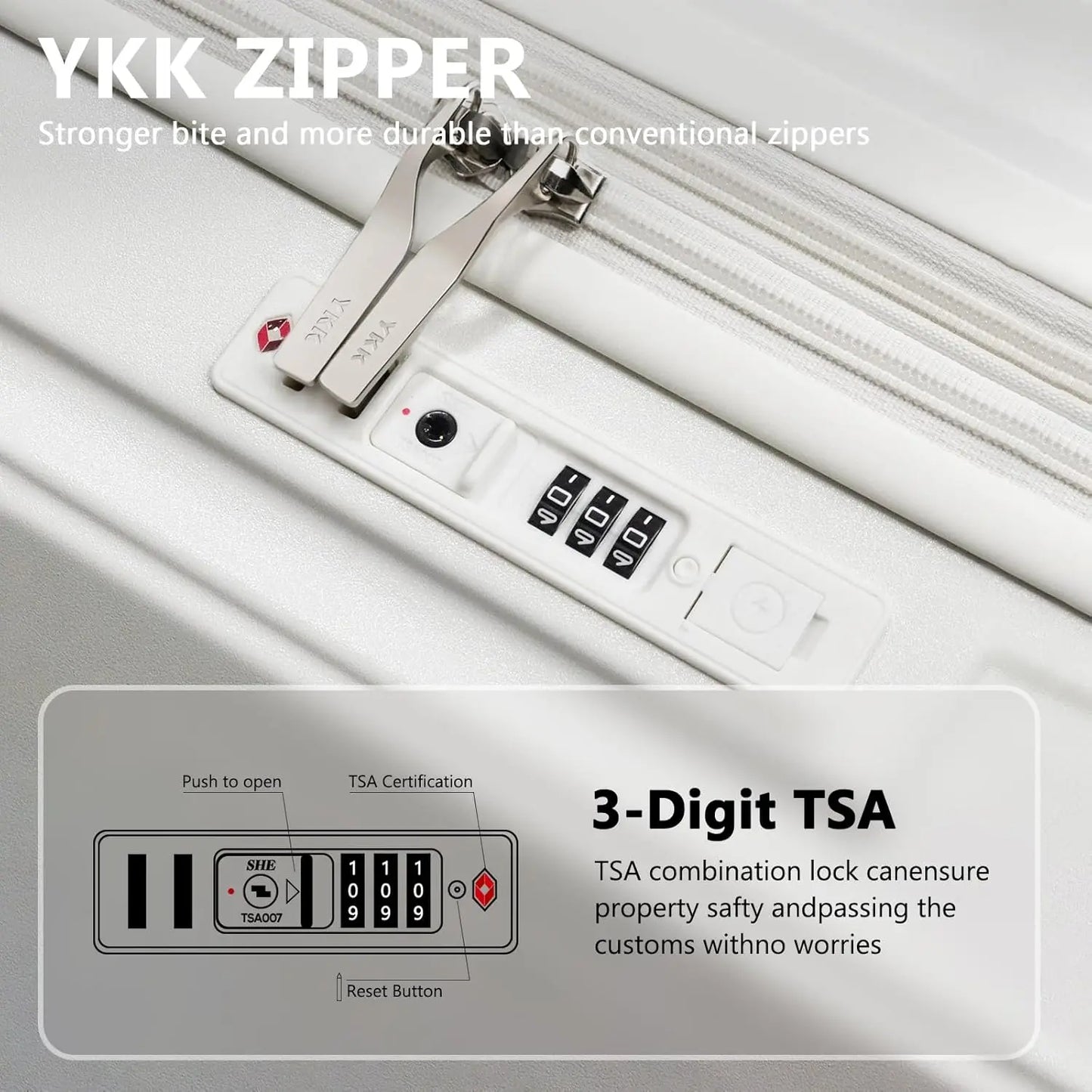 Joyway Expandable Premium Ultra Lightweight Spinner Luggage Cupholder Lock System