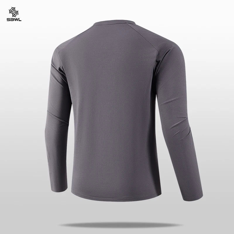 SENBWLCN Men Quick Dry Running Shirt Fitness Gym Outdoor