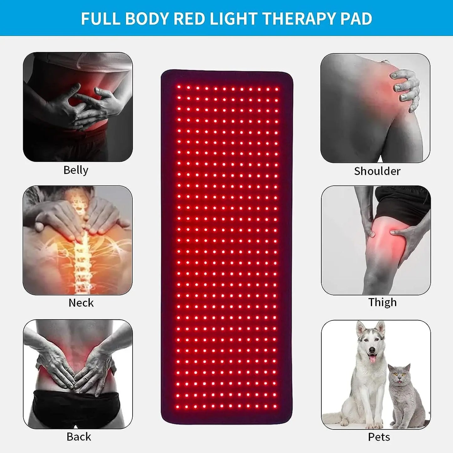 Electronic LED Red Light Therapy Mat Infrared Pain Relief