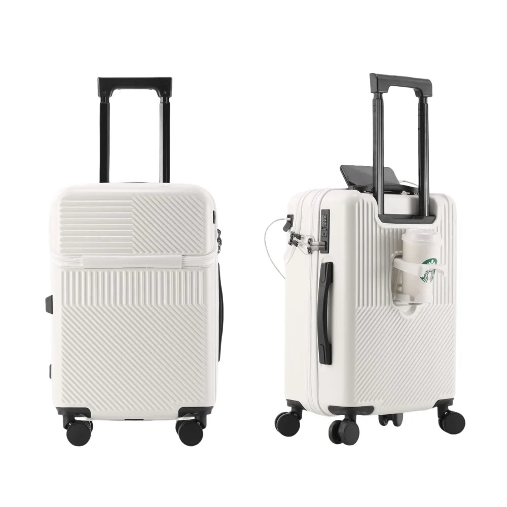 Versatile Spinner Carry On Luggage With Combination Lock For Travel