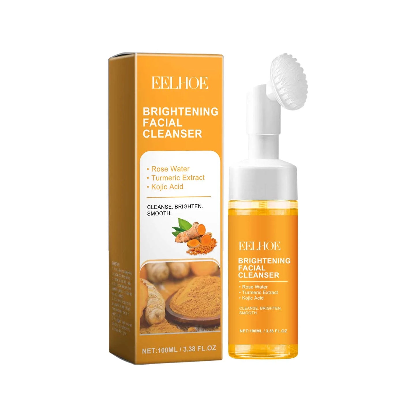 Turmeric Cleansing Milk Foam Facial Cleanser Brightens Skin