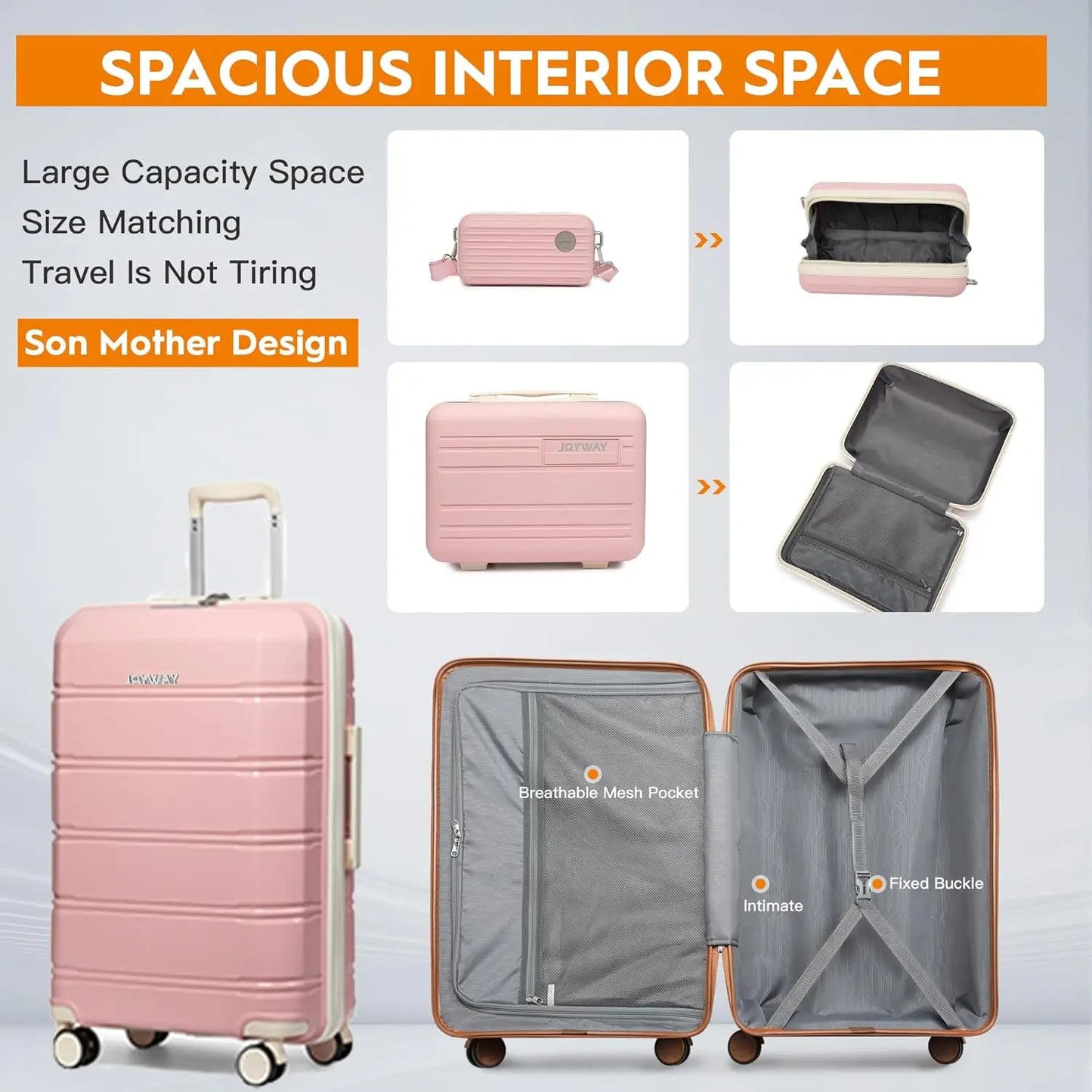 Joyway Travel Luggage Sets Stylish Carry On And Checked Suitcases